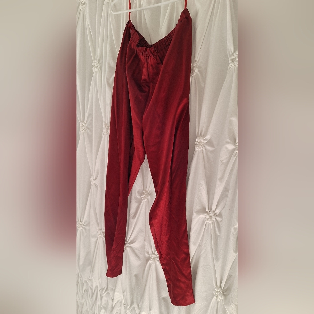 Red Silk Pants